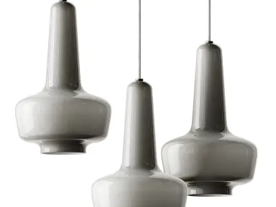 Fog and Morup Holmegaard Pendant Light 1960 3D model