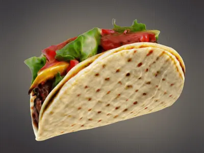 Taco food 3D print model
