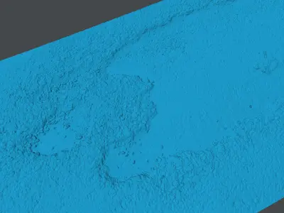 Roadbump03 puddle 3D model