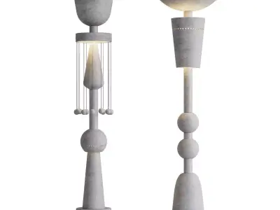 Floor Lights Er Studio La 3D model