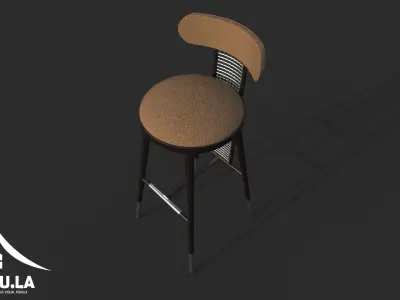 Bar Chair 3D model buy