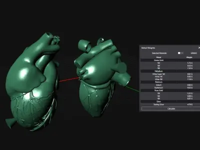 hearth pendant  3D print model