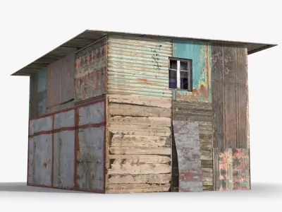 Slum x6 Low-poly 3D model purchase