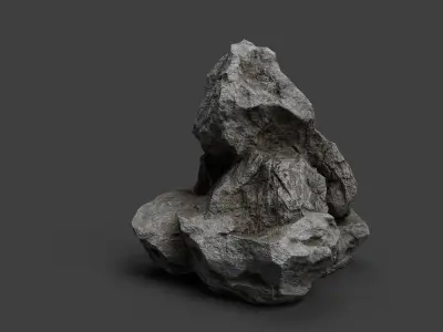 Rock 6-9 Low-poly 3D model