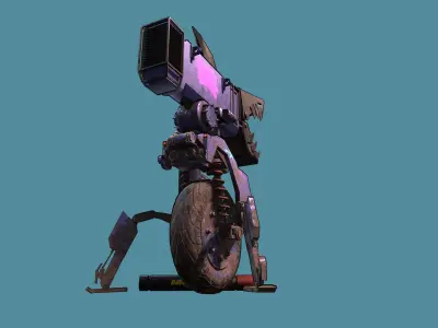 Rocket launcher Fau 57-Skeleton 3D model