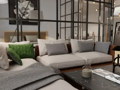 Scandinavian Modern  Interior 3D model