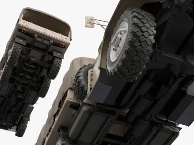  Field Supply Truck with Canvas Cargo Compartment 