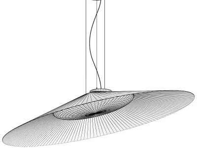 Kate Led Aluminium Pendant 3D model