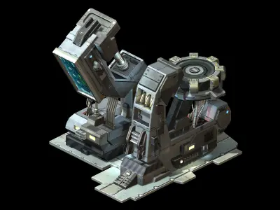 Machinery - Spacecraft - Functional Objects 019 3D model