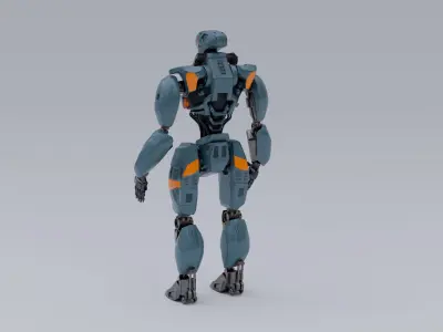 Mechanical robot 3D model