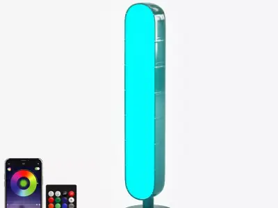 auraled light table lamp 3D model