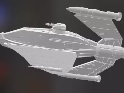 Skipray Blastboat - flight mode 3D print model