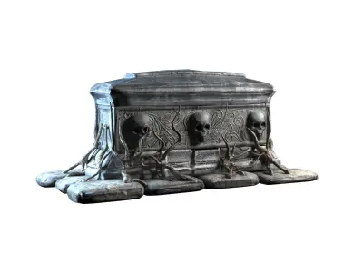   tomb evil  Low-poly 3D model