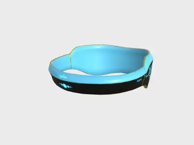 SciFi Glasses B08 Blue Black - Character Design Fashion Low-poly 3D model