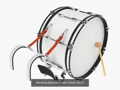 Marching equipment 3D Model Pack