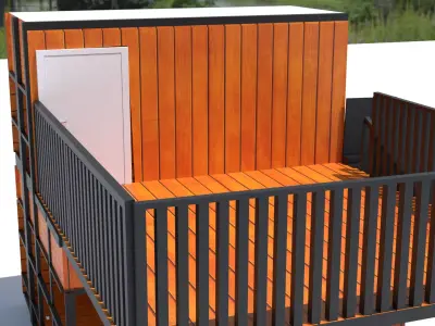  House 3D House Low-poly 3D model