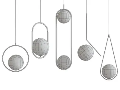 Erbana chandeleir 3d model Low-poly 3D model