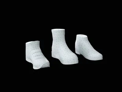 Sci-Fi Boots Low-poly 3D model purchase