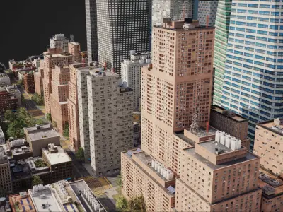 Realistic City S1 MAYA Low-poly 3D model