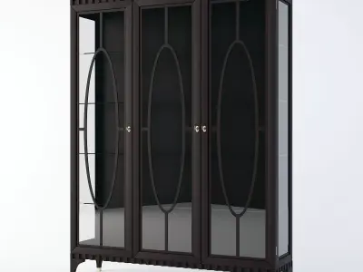 SevenSedie Glass Cupboard Ellipse  3D model