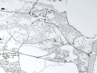 Sunshine Coast Road Network and Streets 3D model