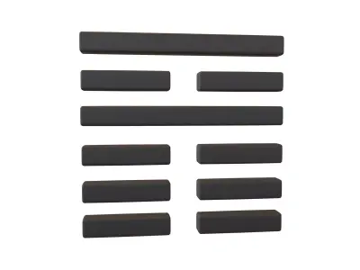 I Ching Hexagrams 35 jin v1 001 Low-poly 3D model