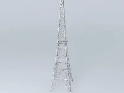 Tower model radio Free 3D model