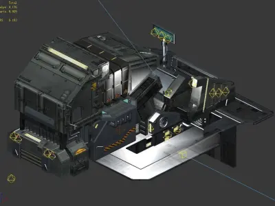Machinery - Spacecraft - Functional Objects 08 3D model