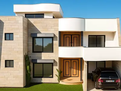 Authentic Karachi City House  Traditional Pakistani Architecture Low-poly 3D model