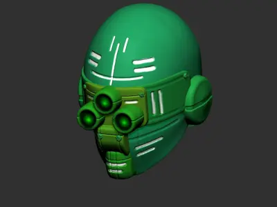 helmet high poly sculpt 3d printable  3D model