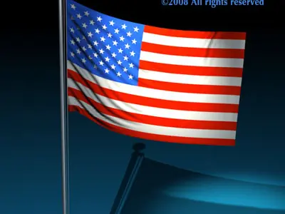 Flag Usa 3D model