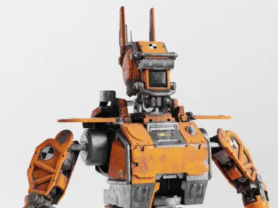 Chappie Prototype Variant Fully IK-RIGGED  3D model