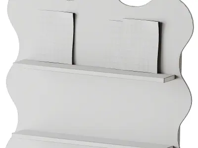 Acrylic Shelf Stand - Bookshelves 3D model