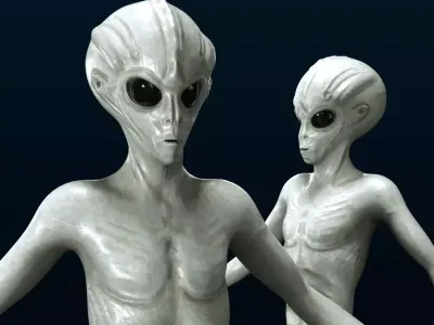 Alien Character 3D model