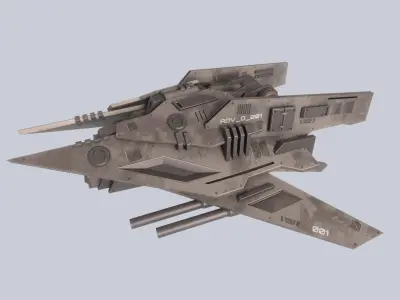 Advance Drone Low-poly 3D model