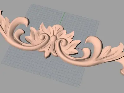 Woodworking CNC Router 3D Relief STL models used for artcam E417 3D model