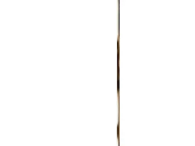 BELGRAVE WHITE GLOBE FLOOR LAMP Gold and Black 3D model