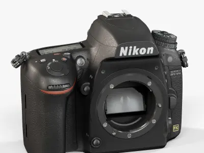 Nikon D750 Body DSLR camera Low-poly 3D model