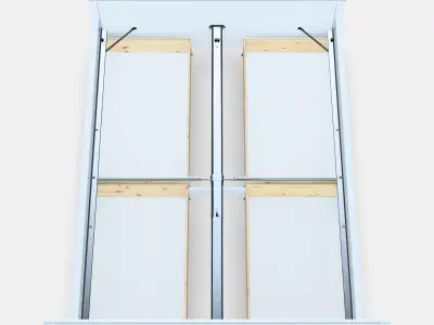 IDANAS Bed frame with storage 8 Low-poly 3D model