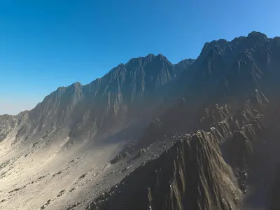 Mountains snow n3 3D model