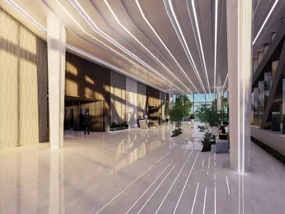 Atlantis Lobby Interior Design 3D model