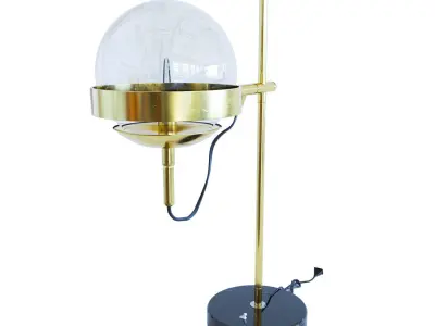 Gold Modern table Lamp Low-poly 3D model