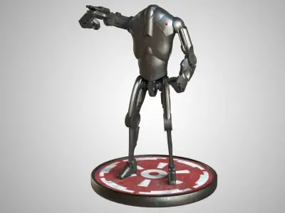 B2 Battle Droid Low-poly 3D model