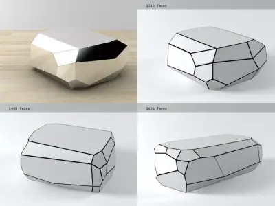 Rock tables 3D model