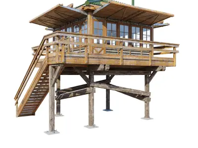 Lookout tower 3D model