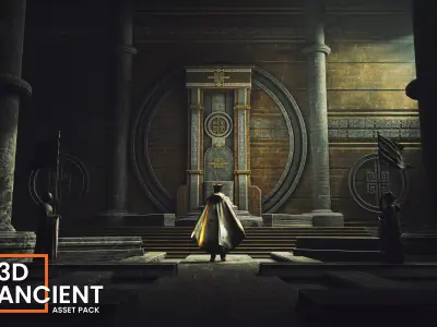 Ancient Temple asset pack 3D model