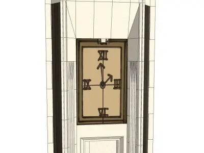 vernacular clock tower 3d model 3D model