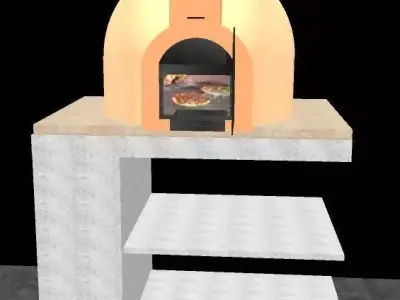 Wood Fire Oven 3D model