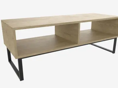 Industrial Style TV Stand 3D model