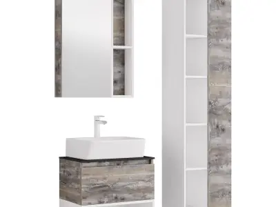 Comforty Prague 60 beige oak 3D model